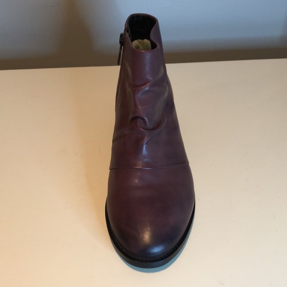 Salvia Nevis Brunello Butter Napa Leather brown zip ankle boots - Picture 10 of 16